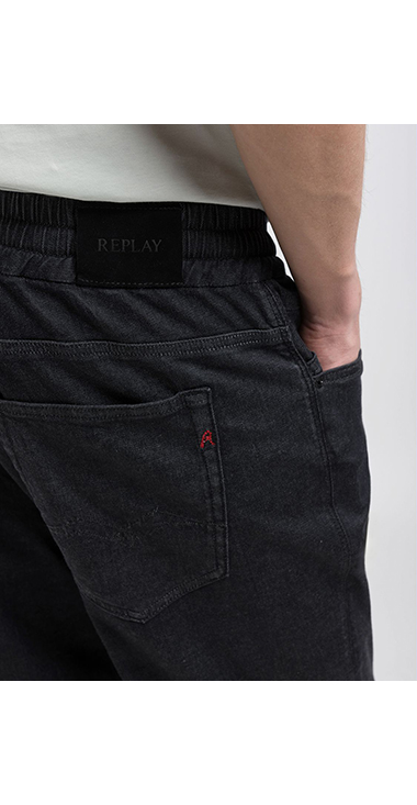 リラックステーパードLANNY Touch denim 詳細画像